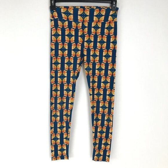 LuLaRoe Butterfly Print Leggings Women's OS / 2-10 Pull-On Mid-Rise Stretch Knit - Picture 1 of 10